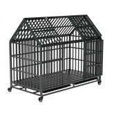 52 Inches Heavy Duty Dog Crate with Roof Top