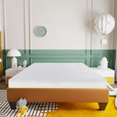Modern 6 in. Firm Full Size Gel Memory Foam Mattress in a Box, Soft Double Jacquard Layered Mattress Bed, White