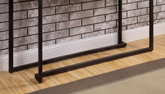 Modern Contemporary Style Sofa Table Legs Extending Out On The Table Top Lacquer Top Metal And Steel Structure White And Gun Metal Finish Coffee Table-Not Included