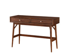 Sofa Table with Drawers Brown Finish Living Room Furniture 1pc
