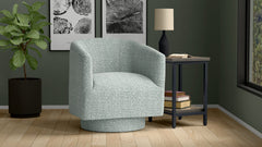 Blue Swivel Accent Chair