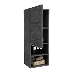 Miami Single Door Pantry, Four Shelves