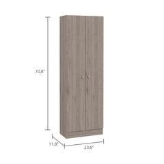 Virginia Double Door Storage Cabinet, Five Shelves