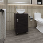 FM FURNITRE Loli Bathroom Vanity with Integrated Sink, Wengee