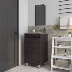 Saratoga Bathroom Cabinet with 2 Doors, White