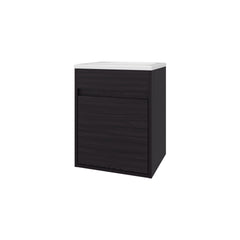 FM FURNITURE Florence Bathroom Floating Vanity with Sink, 1 Door, Wengue