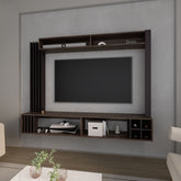 Franklin Entertainment Center with Open Storagand Storage Wine , Wenge
