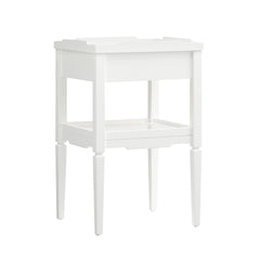 Foley White 1-drawer Nightstand