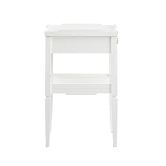 Foley White 1-drawer Nightstand