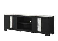 1pc Entertainment Console Rustic Charm Driftwood Wood Finish Open Shelf Living Room Furniture