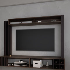 Wenge Entertainment Center with Storage Wine