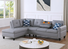 2 - Piece Irine Faux Leather Sectional Sofa