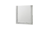 Mist Mirror White – Two-Tone High-Gloss Marble & Lacquer Frame with Oversized Reflective Surface(INCLUDES MIRROR ONLY) same asG150108675 (NJ inventory)
