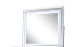 Sterling Mirror Framed LED Mirror Made With Wood in White Color same as G150108474(INCLUDES ONLY MIRROR) (NJ inventory)