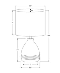 Lighting, 17"h, Table Lamp, Cream Ceramic, Ivory / Cream Shade, Modern