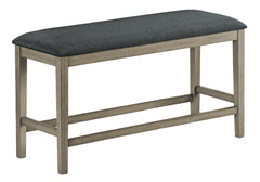 Bench, 42" Rectangular, Dining Room, Kitchen, Upholstered, Wood, Transitional