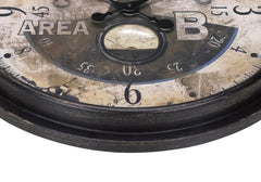 Clocks, 20" Round, Wall Clock, Antique Brown, Transitional