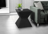 Accent Table, 25"h, Indoor Or Outdoor, Side Table, End, Nightstand, Bedroom, Living Room, Black, Contemporary, Modern