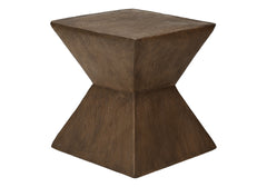 Accent Table, 25"h, Indoor Or Outdoor, Side Table, End, Nightstand, Bedroom, Living Room, Walnut, Contemporary, Modern