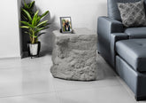 Accent Table, 25"h, Indoor Or Outdoor, Side Table, Nightstand, End, Bedroom, Living Room, Grey, Contemporary, Modern