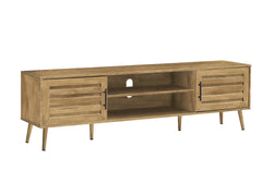 Tv Stand, 72 Inch, Console, Media Entertainment Center, Storage Cabinet, Living Room, Bedroom, Walnut Laminate, Transitional