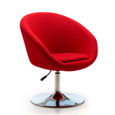 Swivel Lounge Chair in Red