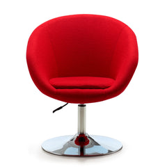 Swivel Lounge Chair in Red