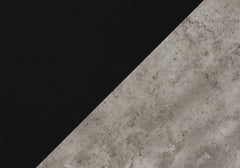Computer Desk, Home Office, Laptop, Left, Right Set-up, Storage Drawers, 60"l, Work, Black And Grey Concrete Laminate, Black Metal, Contemporary, Modern