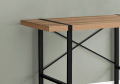 Computer Desk, Home Office, Laptop, 48"l, Work, Brown Laminate, Black Metal, Contemporary, Modern
