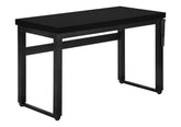 Computer Desk, Home Office, Standing, Adjustable, 48"l, Work, Laptop, Black Laminate, Black Metal, Contemporary, Modern