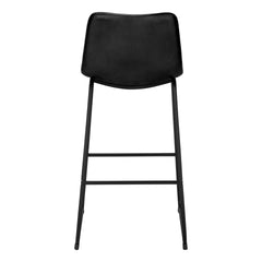 Office Chair, Bar Height, Standing, Computer Desk, Work, Black Leather Look, Black Metal, Contemporary, Modern