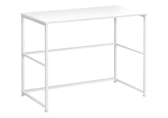 Computer Desk, Home Office, Laptop, Left, Right Set-up, Storage Drawers, 40"l, Work, White Laminate, White Metal, Contemporary, Modern