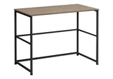 Computer Desk, Home Office, Laptop, Left, Right Set-up, Storage Drawers, 40"l, Work, Brown Laminate, Black Metal, Contemporary, Modern