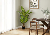Artificial Plant, 47" Tall, Evergreen Tree, Indoor, Faux, Fake, Floor, Greenery, Potted, Real Touch, Decorative, Green Leaves, Black Pot