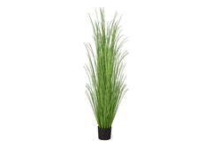 Artificial Plant, 47" Tall, Grass Tree, Indoor, Faux, Fake, Floor, Greenery, Potted, Real Touch, Decorative, Green Grass, Black Pot