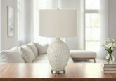 Lighting, 28"h, Table Lamp, Cream Ceramic, Ivory / Cream Shade, Contemporary