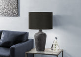 Lighting, Table Lamp, 24"h, Black Ceramic, Black Shade, Contemporary