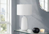 Lighting, 26"h, Table Lamp, Cream Ceramic, Ivory / Cream Shade, Modern