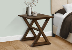 Accent Table, End, Side Table, Square, Nightstand, Bedroom, Lamp, Brown Veneer, Transitional