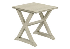 Accent Table, End, Side Table, Square, Nightstand, Bedroom, Lamp, Antique White Veneer, Transitional