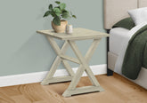 Accent Table, End, Side Table, Square, Nightstand, Bedroom, Lamp, Antique White Veneer, Transitional