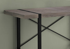 Computer Desk, Home Office, Laptop, 48"l, Work, Brown Laminate, Black Metal, Contemporary, Modern