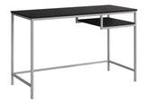 Computer Desk, Home Office, Laptop, 48"l, Work, Brown Laminate, Grey Metal, Contemporary, Modern