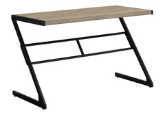 Computer Desk, Home Office, Laptop, 48"l, Work, Brown Laminate, Black Metal, Contemporary, Modern