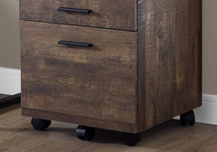 File Cabinet, Rolling Mobile, Storage Drawers, Printer Stand, Office, Work, Brown Laminate, Contemporary, Modern
