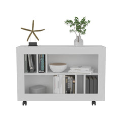 Console Table Cart, 5 Shelves, 4 Casters