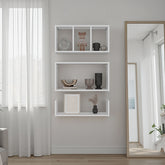 Dennard Wall Shelves 38" H, 5 Shelves, White - Living Room
