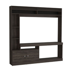 Entertainment Center, 2 Doors, 7 Shelves, 65" TV Capacity