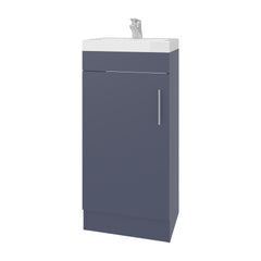 Vanity 32.6" H, 1 Door, 1 Shelf, Alby Blue - Bathroom