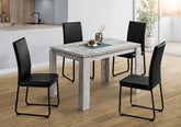 Dining Table, 48" Rectangular, Small, Kitchen, Dining Room, Grey Laminate, Contemporary, Modern